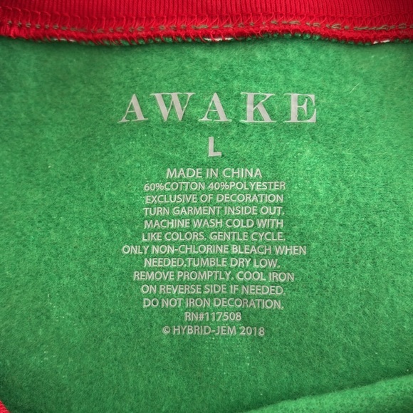 Awake Ugly Sweater Xmas Women's Size L - Picture 7 of 7